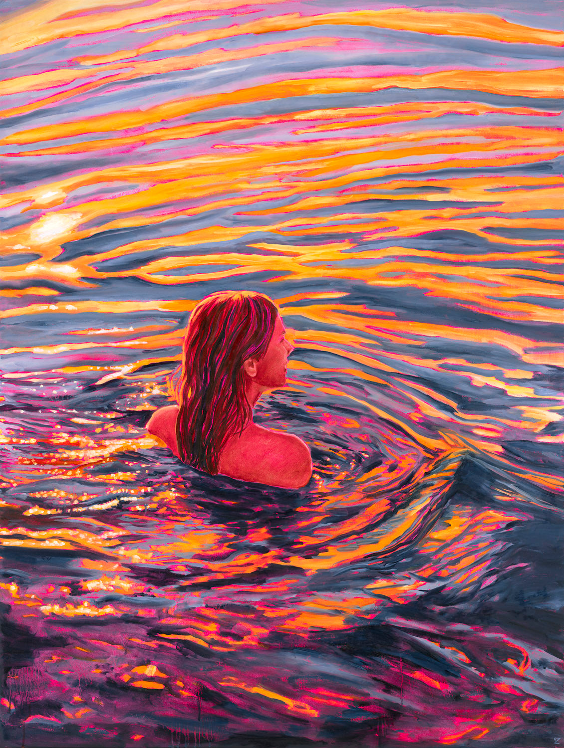 Along the Fault's Edge, You Become the Tide (The Swimmer, Tomales Bay)